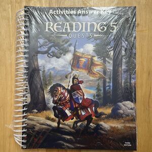 BJU Bob Jones Reading 5 Quests Activities Answer Key Homeschool Curriculum